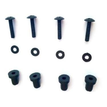 Imagem de Parafusos Philips Plástico C/ 4 Buchas P/ fixação Bolha Nmax 160 - MGA