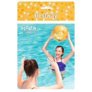Imagem de Bola de Praia Piscina inflável Bestway Glitter Sortida 41 cm, Amarelo