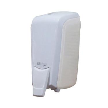 Imagem de Dispenser Suporte Saboneteira Mini Espuma Branco c/ Cristal Elisa Plus