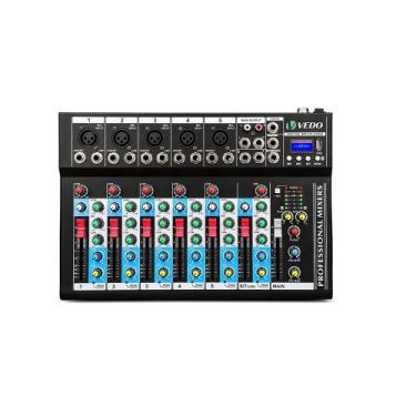 Imagem de Placa de Som 7 Canais Mesa de Som Profissional Efeito Interface de Áud