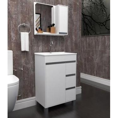 Imagem de Gabinete / Armário Para Banheiro Fit Style 60 Branco - Gabinetto
