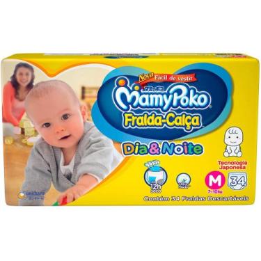 Imagem de Fralda Calça Mamypoko - Dia & Noite - Tam M - 34 Fraldas - ATACADO BAR