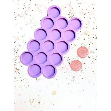 Imagem de R471 molde de silicone paleta círculos 4cm 15 cavidades resina - confe