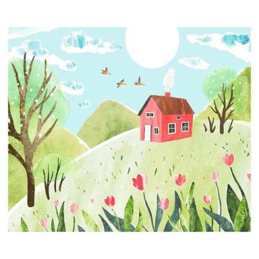 Imagem de Papel de Parede Adesivo Infantil Jardim Quarto Bebe - 750pcm - Allodi