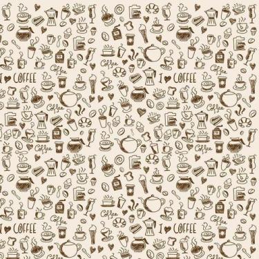 Imagem de Papel De Parede Café Pão Bolinho Chocolate Chá Autocolante - LRP