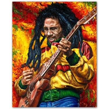 Imagem de Impressão artística de parede AMERICAN LUXURY GIFTS Bob Marley 20x25cm
