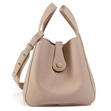 Imagem de NEWBELLA Bolsa feminina com alça superior quadrada com alça transversal, bolsa de ombro para trabalho e deslocamento diário, Damasco, Small