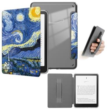 Imagem de Yzlvigrous Capa para Kindle 11ª Geração 2024/2022, Modelo: RS23CV/C2V2L3, Capa de 6 Polegadas com Sistema de Hibernação/Fechamento Magnético, Parte Traseira Transparente