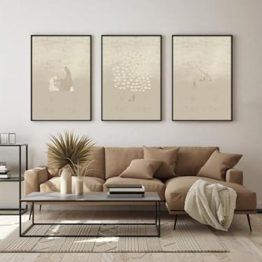Imagem de Impressões de arte de parede de escrituras cristãs versículo bíblico minimalista arte em tela decoração de parede para sala de estar imagens de Jesus pintura para quarto decoração de parede cristã