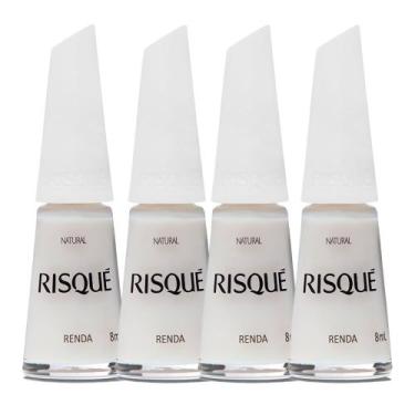 Imagem de Kit 4 Esmalte Risqué Natural Renda 8ml