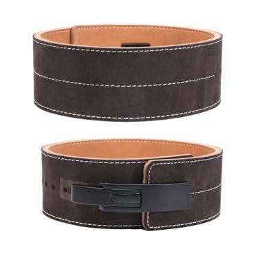 Imagem de 10MM Peso Power Lifting Leather Lever Pro Belt Gym Training -Cinto de levantamento de peso para homens e mulheres