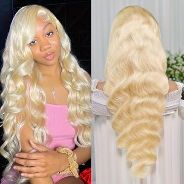 Imagem de Abhayy Peruca loira cabelo humano 250% densidade 66 polegadas 3D HD peruca de renda 4X4 perucas frontais de cabelo humano perucas onduladas de cabelo humano para mulheres negras perucas frontais de