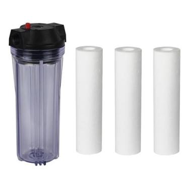 Imagem de Filtro Água Máquina Lavar Roupa Tira Sujeira + 3 Refis Extra