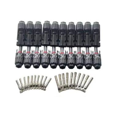 Imagem de Kit 10 Pares Conector MC4 30A 1000V Painel Solar - Snetec