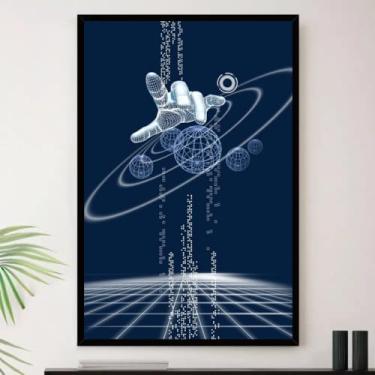 Imagem de Genérico, Quadro Tecnologia Internet Escritorio Decorativo A4 23x33cm