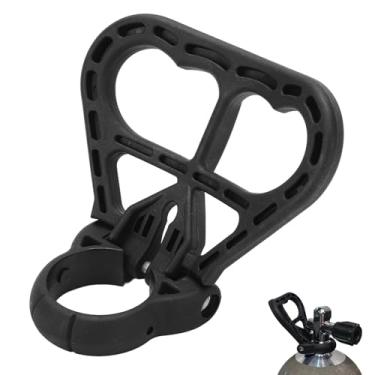 Imagem de equlup Alça de transporte de tanque de mergulho, alça de transporte de plástico resistente, suporte de garrafa de mergulho para cilindros de 42 a 44 mm