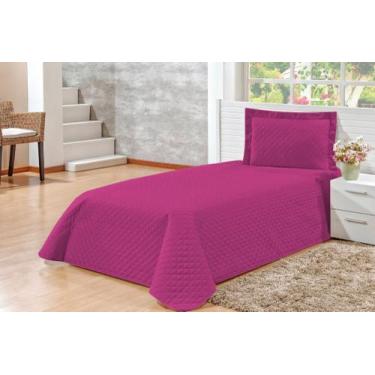 Imagem de Kit Colcha Cobre-leito kAIQUE Solteiro 2 Peças Colcha Ideal Para cama 