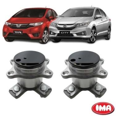 Imagem de Par Cubo Da Roda Traseira Com Rolamento - City 2015 A 2017 / Fit 2015 