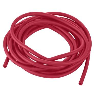 Imagem de Tubo de borracha de látex natural ID 1/10.2 cm, 3/20.3 cm OD, 5.0 m Comprimento para Slingshot Catapult Sporting Elastic Band Hose (Vermelho)