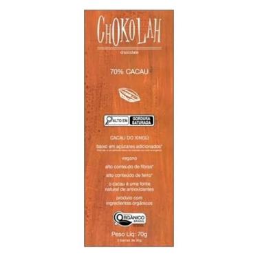 Imagem de Chocolate 70% Cacau Baixo em Açúcares Orgânico CHoKolaH 70g