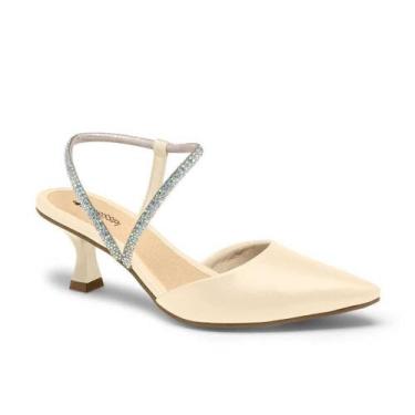 Imagem de Sapato Feminino Mississipi Scarpin, Off white, 35