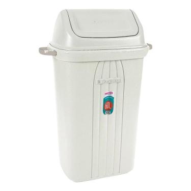 Imagem de Lixeira Sanremo Em Plástico Resistente 60 Litros Kit 6