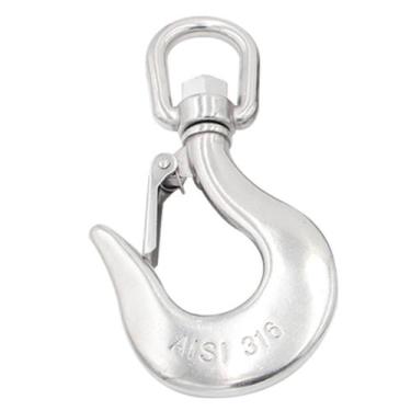 Imagem de Gancho c/ Destorcedor 8mm Aço Inox - 14cm - Noster