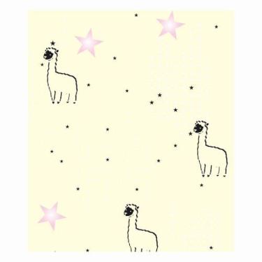 Imagem de Papel de Parede Decorativo Infantil Lhama - Adesivo Autocolante 3M - C