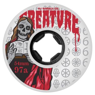 Imagem de OJ Rodas de skate 97a brancas The Book of Bloodsuckers de 54 mm