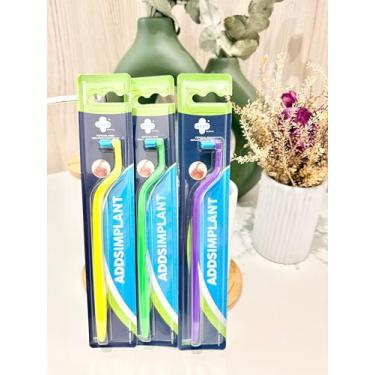 Imagem de Kit Escova Dental ImplantCare RV Dente Com 3 Unidades — Ideal para Implantes, Próteses Fixas e Aparelhos Ortodônticos