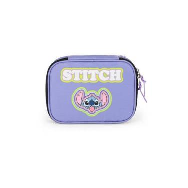 Imagem de Estojo Box 100 Pens Original Stitch Disney - Luxcel, Lilas