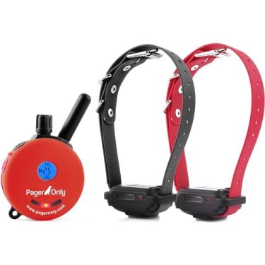 Imagem de Educator 1/2 Mile Dog Training Pager apenas, 100 níveis de vibração ou tom humano seguro selecionado pelo usuário, impermeável, coleira de biotano à prova de odor, luz noturna, recarregável, aprovado