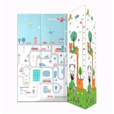 Imagem de Tapete Atividades Para Bebês Infantil Dupla Face 1,80x1,20m - Shiny To