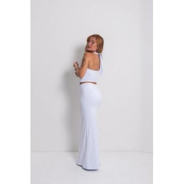 Imagem de Saia Longa Dubai - Elegante e Confortável - no-brand, Branco, P