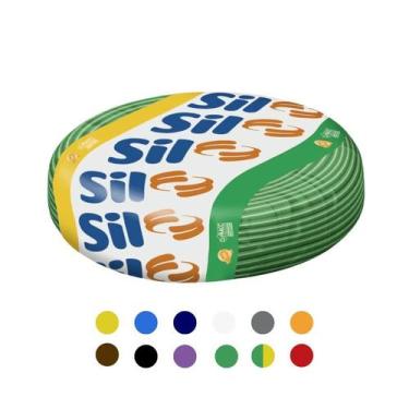 Imagem de Cabo Fio Elétrico Sil Flexível 4mm Flexsil 100m Verde