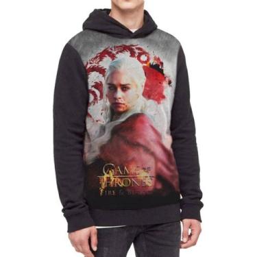 Imagem de Moletom Com Capuz Game Of Thrones Ref:149 - smoke, Preto, P