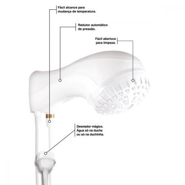 Imagem de Ducha Eletronica Tramontina 6500 W 220 V Branca