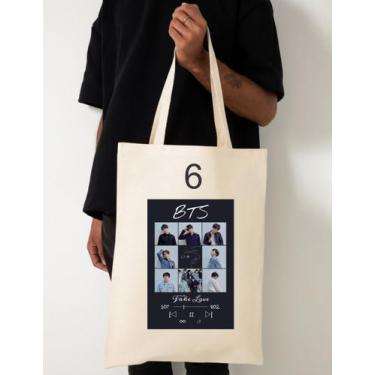 Imagem de Kit 06 Ecobag + 50 Poster Kpop BTS 10X15CM colantes - PROPRIA