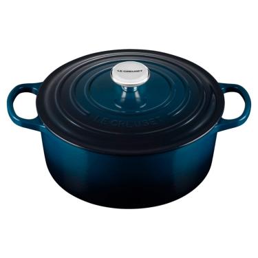 Imagem de Panela Redonda Signature 24 cm Azul Nuit Le Creuset