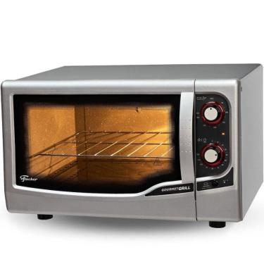 Imagem de Forno Eletrico de Bancada Fischer Gourmet Grill 44L Prata  - 127V