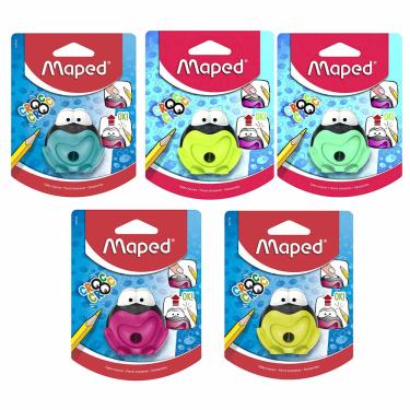 Imagem de Apontador Maped com Depósito Croc Croc Sapo 1 Furo Cores Diversas - Item Sortido