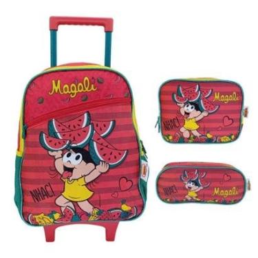 Imagem de Kit Mochila De Rodinha Turm Da Mônica + Lanch + Estojo 42482-Feminino