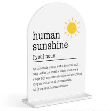 Imagem de Sunshine Gifts Inspirational Office Supplies Table Acrylic Signs Decor, Adequado para mulheres homens Presentes de agradecimento inspiradores para professores, colegas, médicos, decoração de mesa