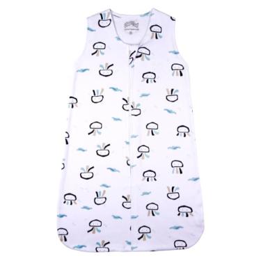 Imagem de Casulo Pijama Saco de Dormir Bebê Menino Suedine Estampado Polvos 100% Algodão (Marinho, M)