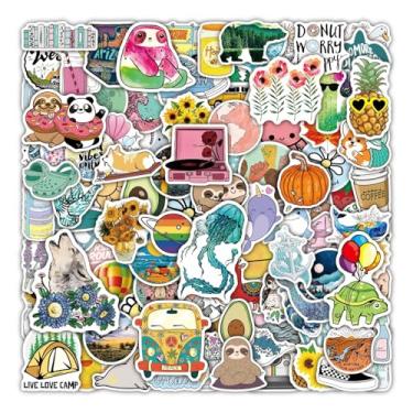 Imagem de 100 pçs PVC impermeável bonito desenho animado guitarra mala exterior decorativo scrapbooking carimbar adesivos autoadesivos para papelaria, diário, confecção de cartões