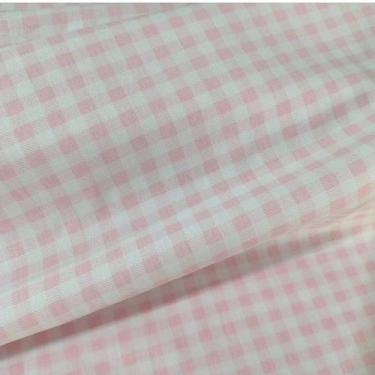 Imagem de Tecido Tricoline Xadrez Rosa Claro (6 mm) - 50 x 150 cm - Tecidos Cald