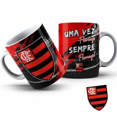 Imagem de Caneca Personalizada Porcelana, com Seu Time de Futebol - A1, FLA