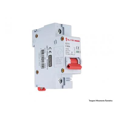 Imagem de Disjuntor Elitek Din Unipolar Curva C 25A