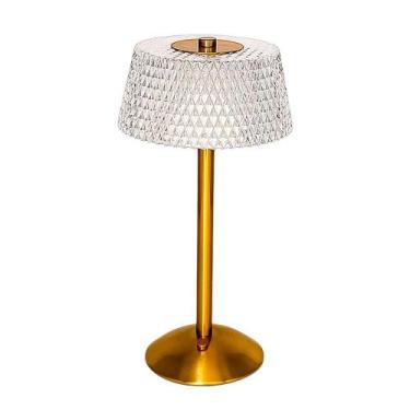 Imagem de Luminária Abajur de Mesa LED 3 Cores com 3 Níveis de Intensidade Recar