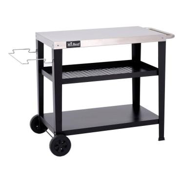 Imagem de Mesa Lateral Com Rodas Para Churrasco Mr Beef 60x45 Cm